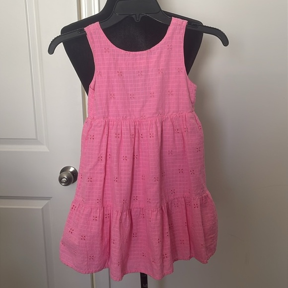 Cat & Jack Maxi Eyelet Ruffle Lined Sundress w/Cutout Back Size S (6-7) - Picture 1 of 5